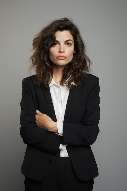 pose dinámica emocional mujer de 30 años