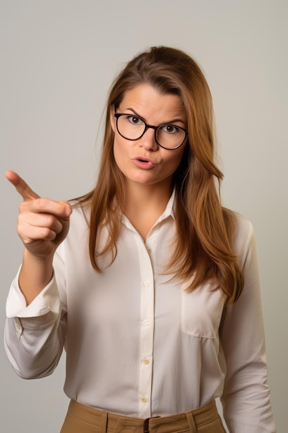 pose dinámica emocional mujer de 30 años