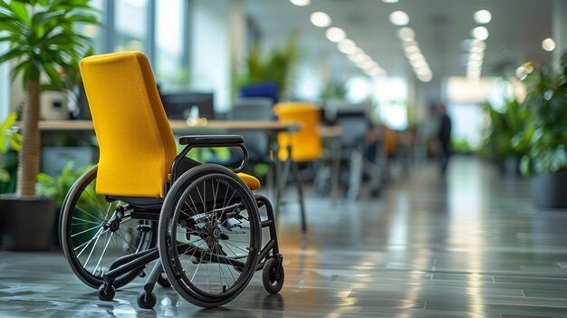 Foto positive arbeitsstimmung bei menschen mit behinderungen konzept