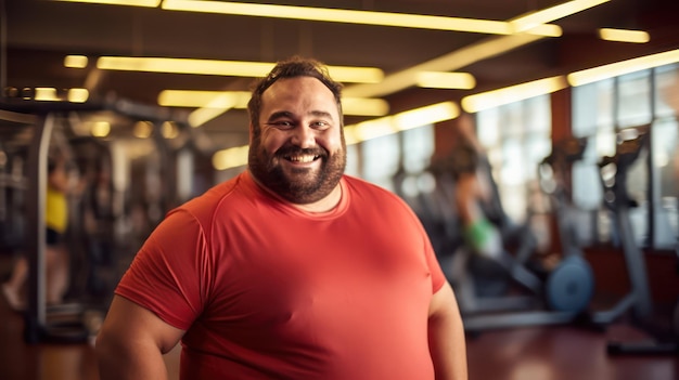 Positividad corporal en el gimnasio para hombres