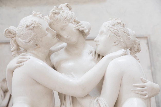 Possagno Italien Die drei Grazien von Antonio Canova symbolisieren Liebe und Schönheit