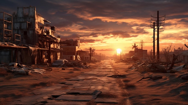 Post-Apocalyptic Wastelands fundo do jogo