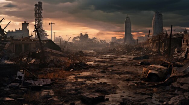 Post-Apocalyptic Wastelands fundo do jogo