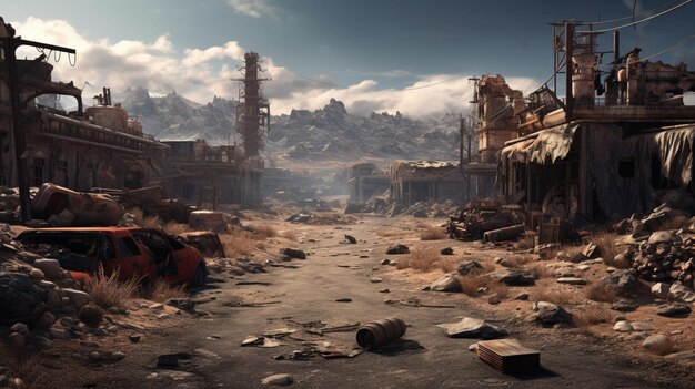 Post-Apocalyptic Wastelands fundo do jogo