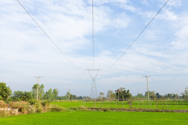 Poste de alta tensión