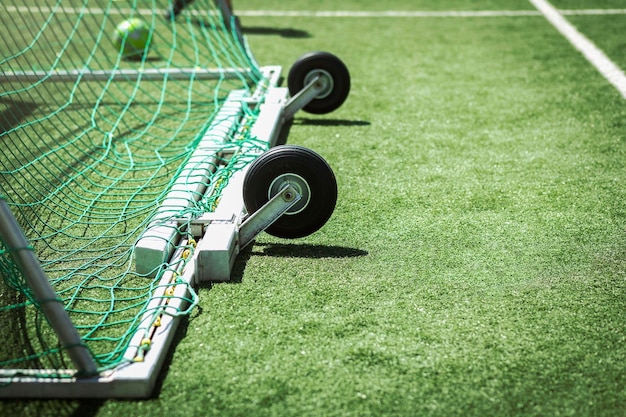 Fotografia Do Poste Da Baliza De Futebol Branco · Foto profissional gratuita