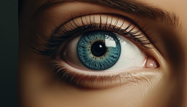 un póster 3D con un par de ojos compasivos realistas