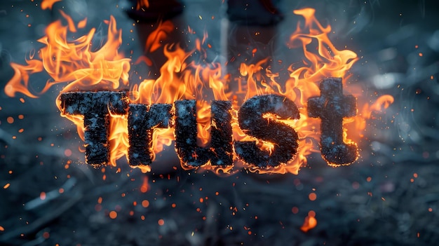 El póster de arte conceptual de Fire Trust