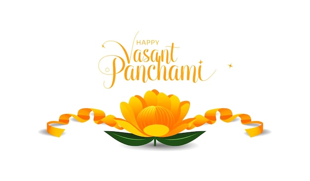 El póster de la bandera de Happy Vasant Panchami