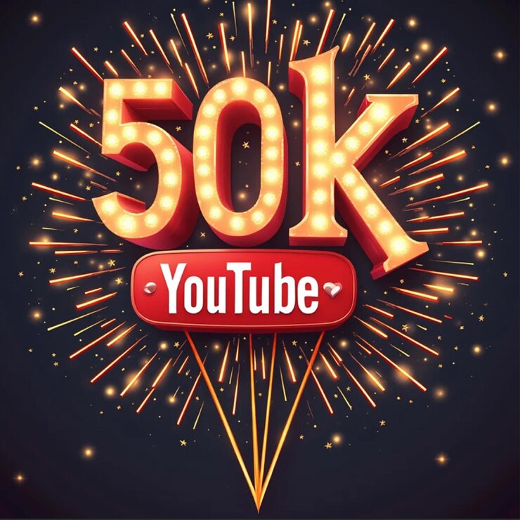 Poster de celebración de 200 mil suscriptores de YouTube con fuegos artificiales en el fondo