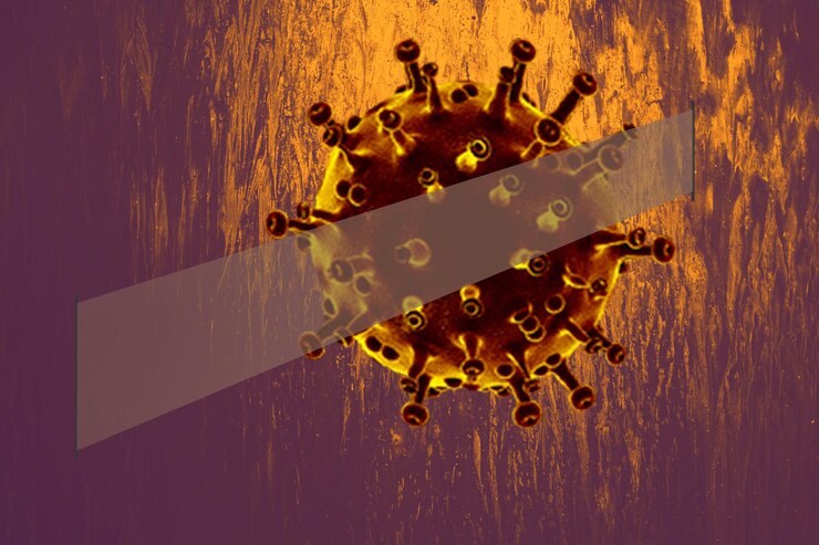 Foto poster de concienciación sobre la prevención del coronavirus covid-19 y el concepto de cuarentena