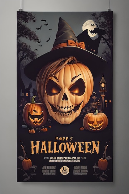 Poster da festa de Halloween