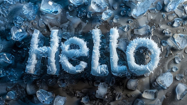 Foto poster de arte conceitual do hello ice