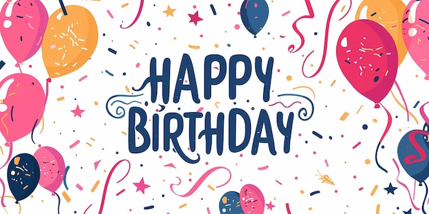 poster de feliz aniversário cartão de saudação de aniversário saudações de aniversário