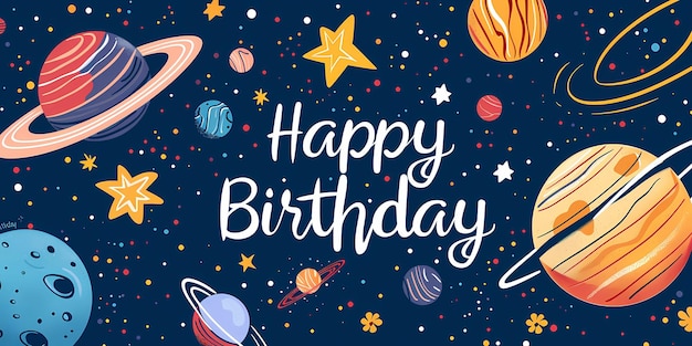 poster de feliz aniversário cartão de saudação de aniversário saudações de aniversário