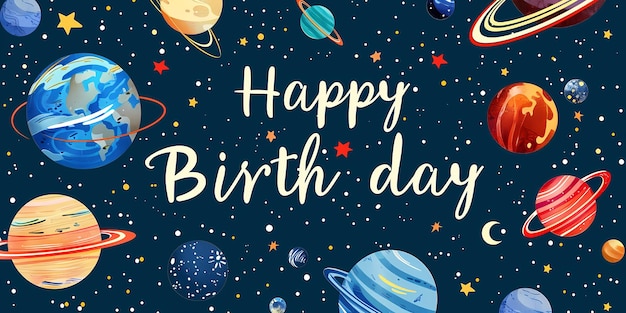 poster de feliz aniversário cartão de saudação de aniversário saudações de aniversário