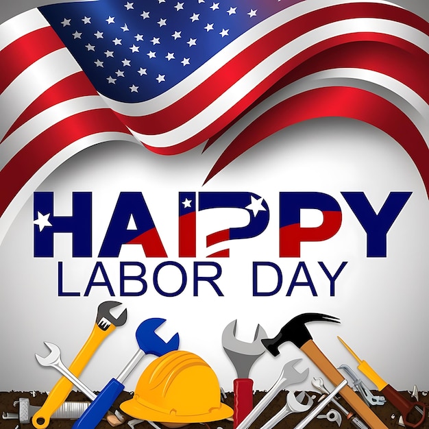 Poster de Feliz Dia do Trabalho Vector