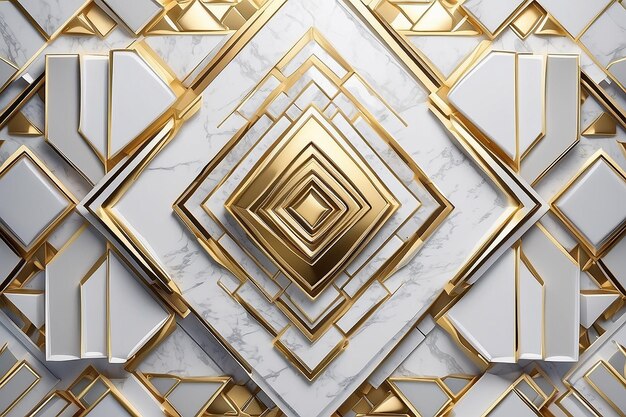 Poster de fundo abstrato de ouro branco beleza com design de azulejos dinâmicos de luxo VIP
