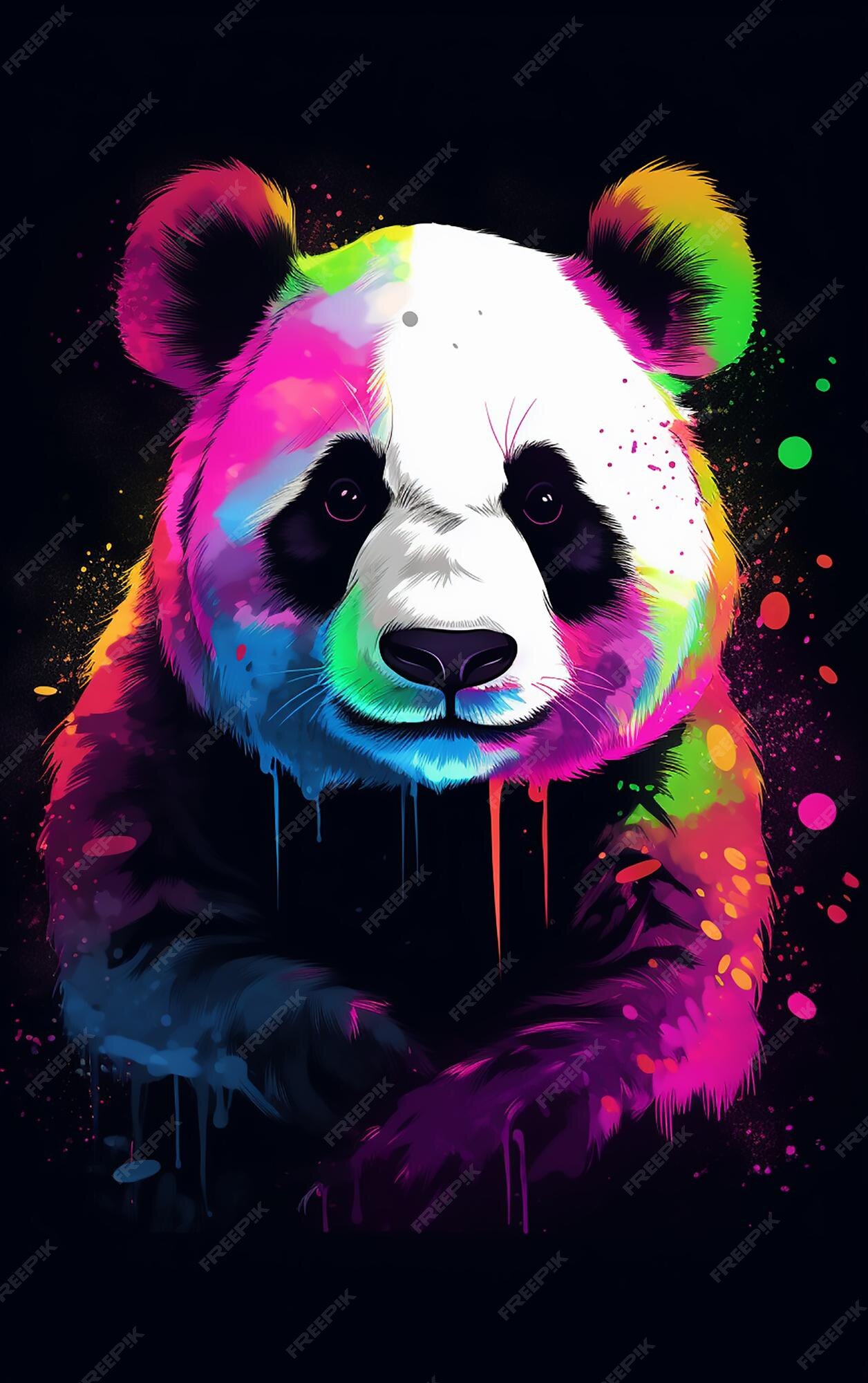 Páginas coloridas de panda grátis para imprimir - Pandas - Just