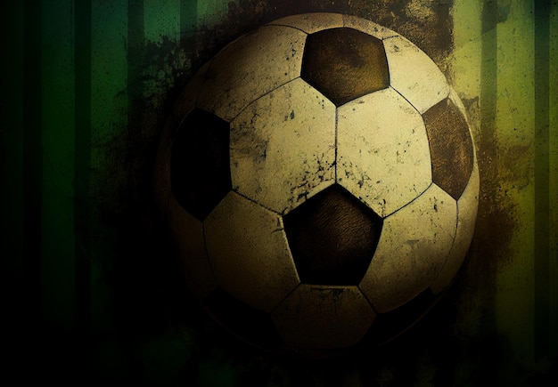 Foto póster deportivo abstracto balón de fútbol imagen generada por ia