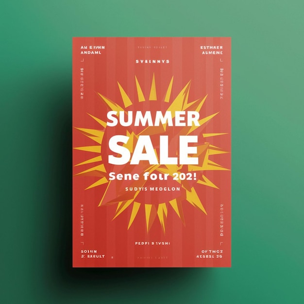 Foto poster design for summer sale