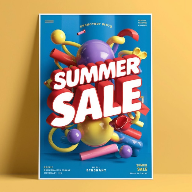 Poster-Design für den Sommerverkauf