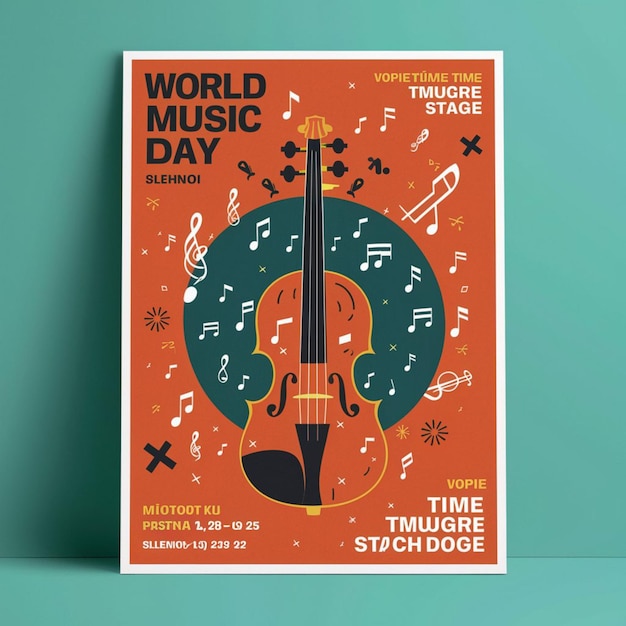 Poster-Design für den Weltmusiktag