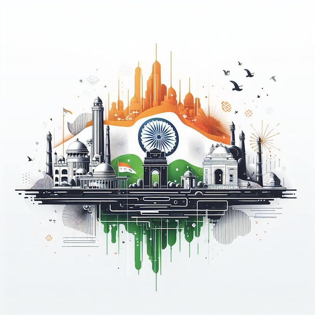 Poster del Día de la República de la IndiaFlyerBannerFree fotos y fondo