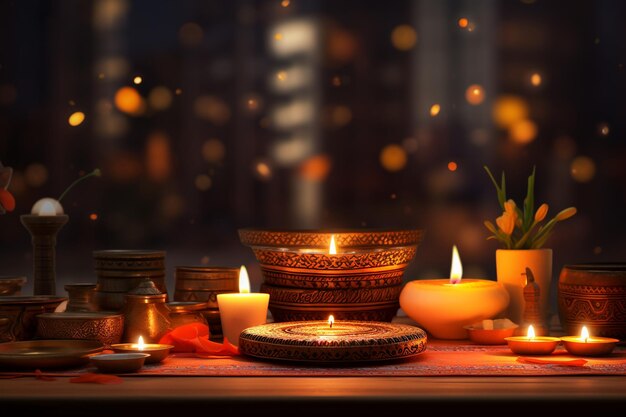 Foto poster de diwali con una mezcla de tradición 00148 00