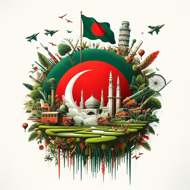 Poster do dia da independência de bangladeshbannerflyer e imagens grátis