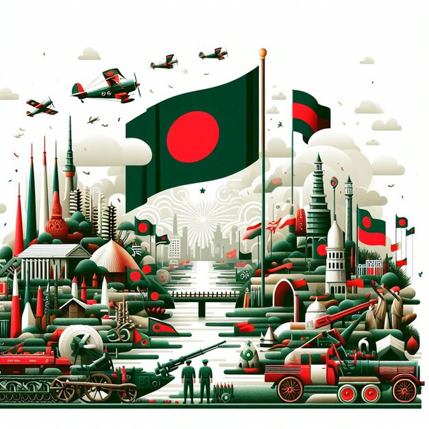 Foto poster do dia da independência de bangladeshbannerflyer e imagens grátis