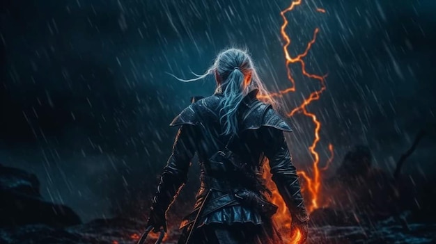 Pôster do filme The Witcher 3: Caçada Selvagem