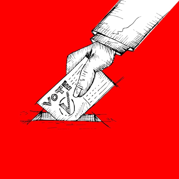 Poster e cartaz do dia das eleições na Indonésia