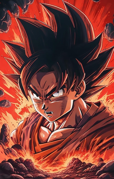 Foto el póster épico de son goku