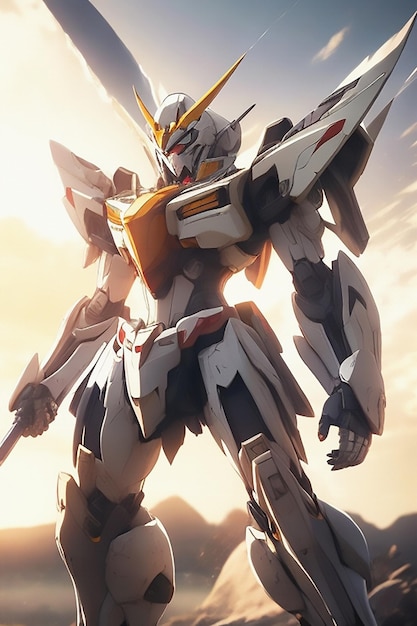 Foto un póster épico view gundam