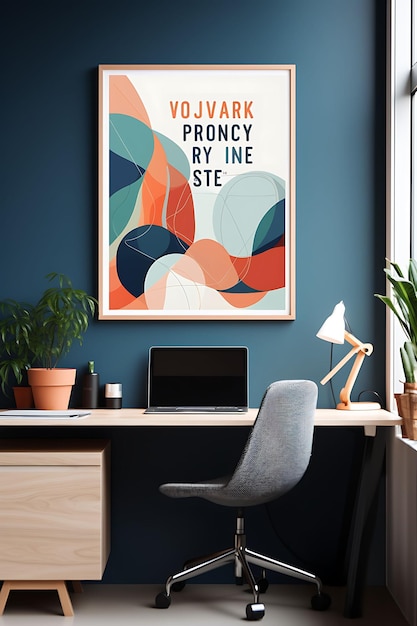 Un póster de un estilo de vida armonioso de trabajo remoto Presente Nomad Visa Remote Job Travel Design 0