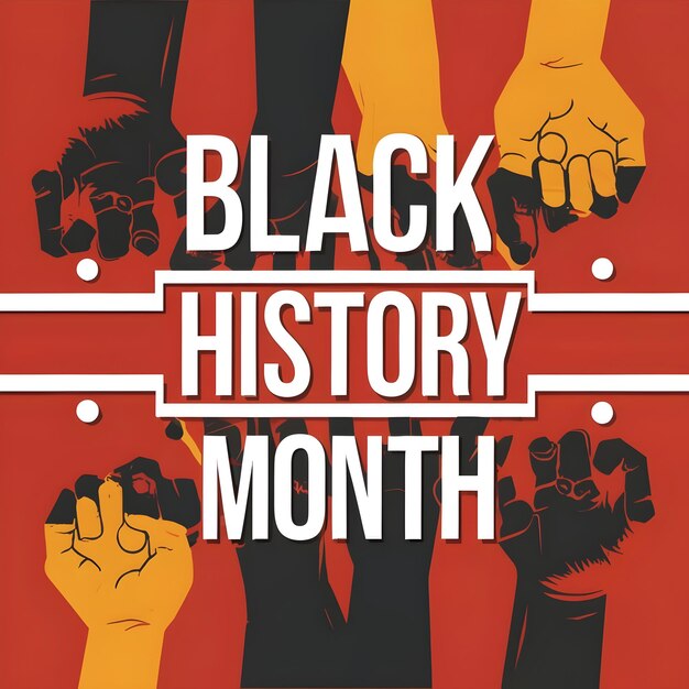 Poster für den schwarzen Geschichtsmonat