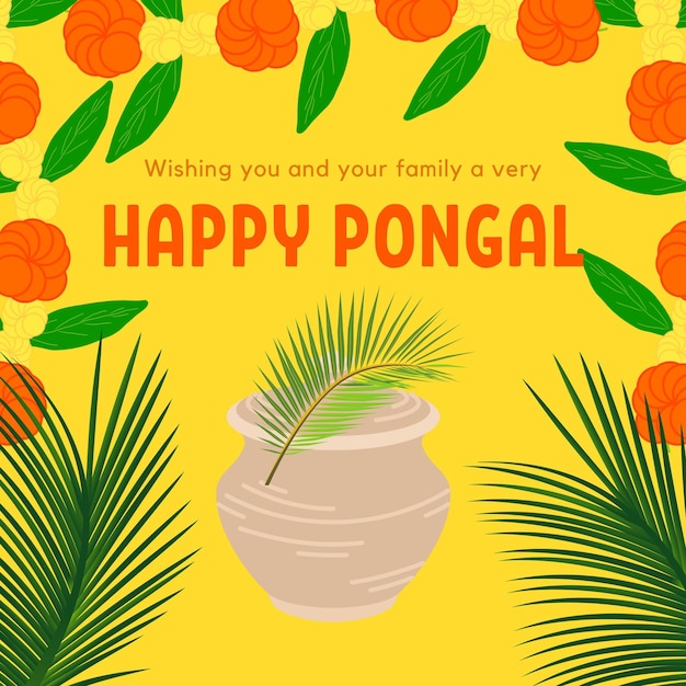 El póster de Happy Pongal