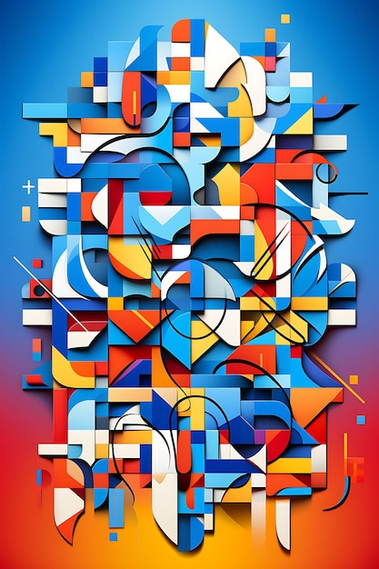 Poster de Igualdad es Fuerza Texto con piezas de rompecabezas entrelazadas Bo Arte de diseño 2D Creative Post