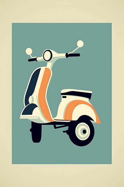 Un póster de un mini accesorio de movilidad que lo muestra C Concepto creativo Future Tech Transportati