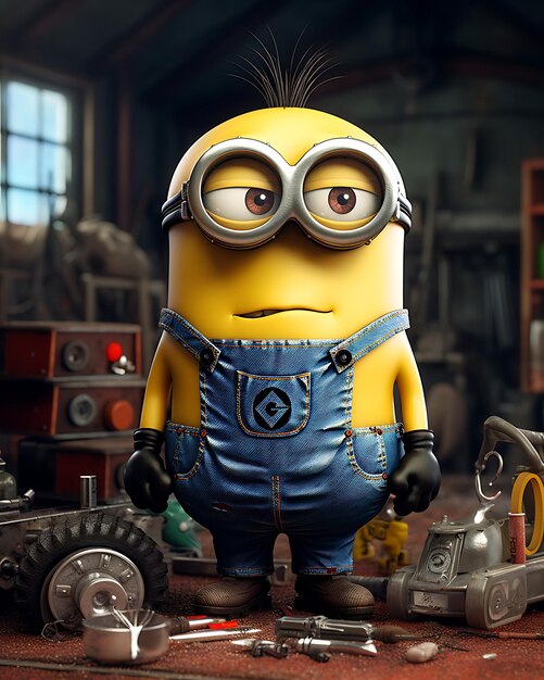 Foto el póster de minion y el despreciable yo