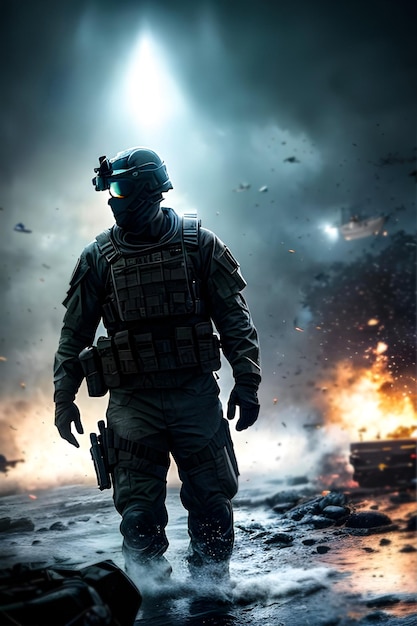 Un póster de la película Call of Duty: War