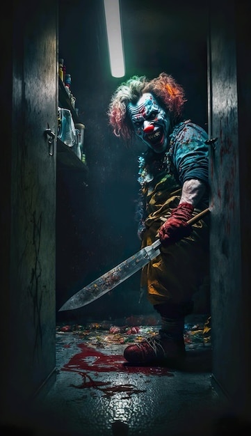 Un poster de la pelicula pennywise el payaso