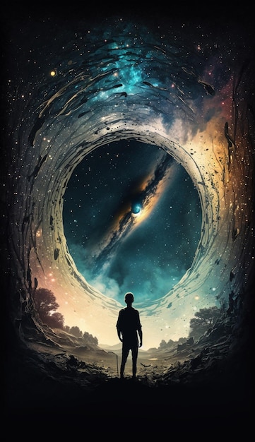 Un póster de la película el universo cobra vida.