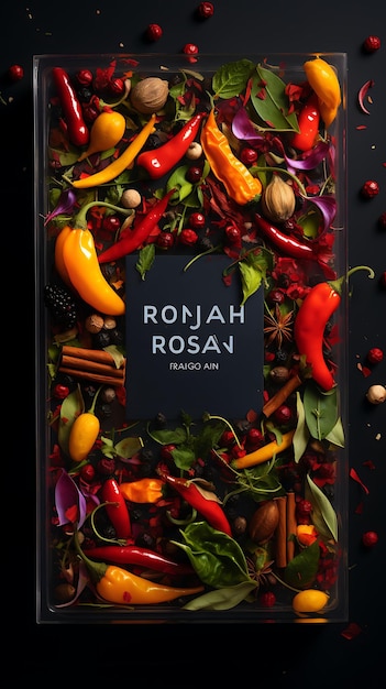 Póster del plato Rogan Josh con chiles de Cachemira y especias Dee Indian Celebrations Lifestyle Cuisine