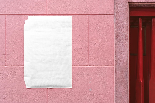 Poster png durchsichtiges Papier-Mockup