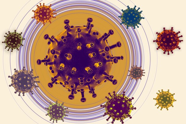 Poster de prevención y cuarentena del coronavirus COVID-19