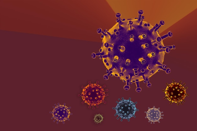 Poster de prevención y cuarentena del coronavirus COVID-19