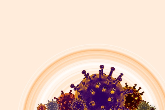 Foto póster de prevención y cuarentena del virus corona covid19 concepto de virología de riesgo para la salud médica pandémica