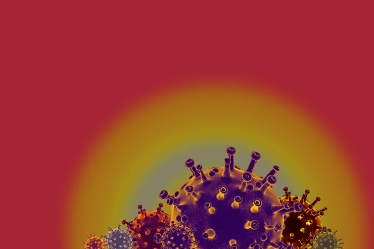 Foto póster de prevención y cuarentena del virus corona covid19 concepto de virología de riesgo para la salud médica pandémica